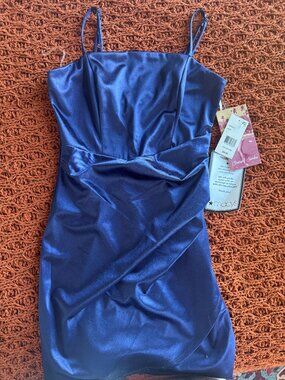 Brand New Navy Blue Formal Mini Dress